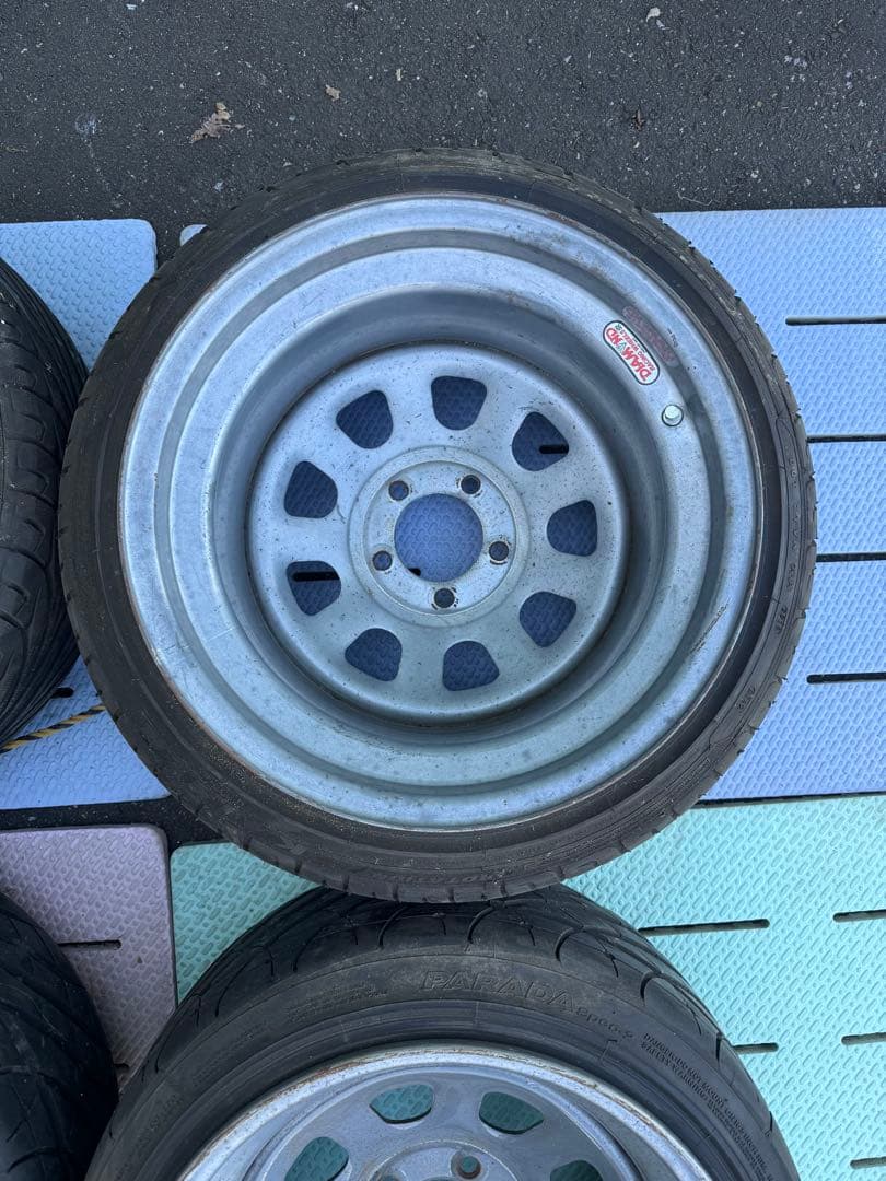 16インチ 加工鉄チン(スチール)ホイール 10J 4本