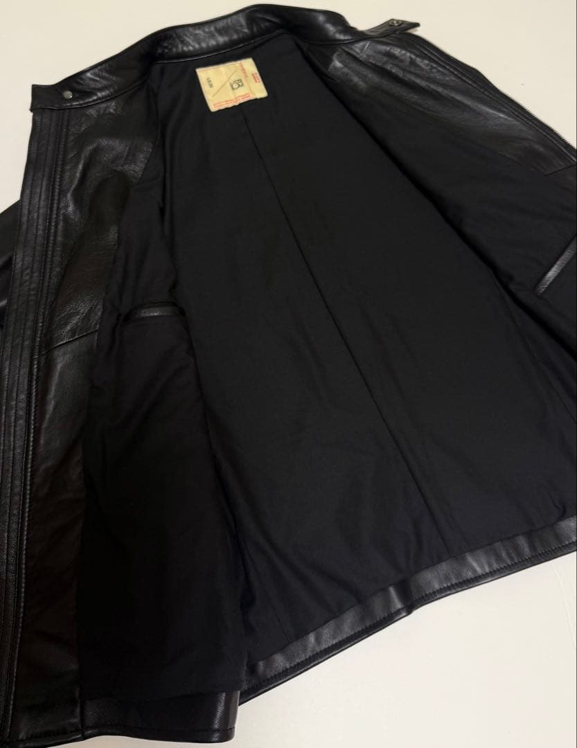 【試着のみ・定価33,000円】ナノユニバース ライダース ラムレザー本革