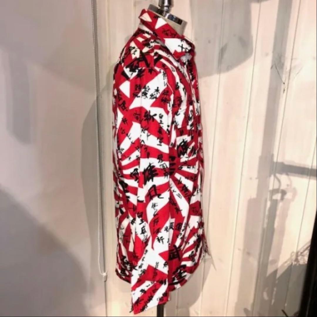 未使用 旭日旗×漢字シャツ NEON ラロッカ ジョンソンズ 風 パンク 神風