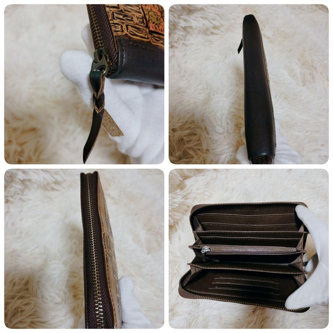 わちふぃーるど ダヤン 手染め ラウンド 財布 タシルの街角