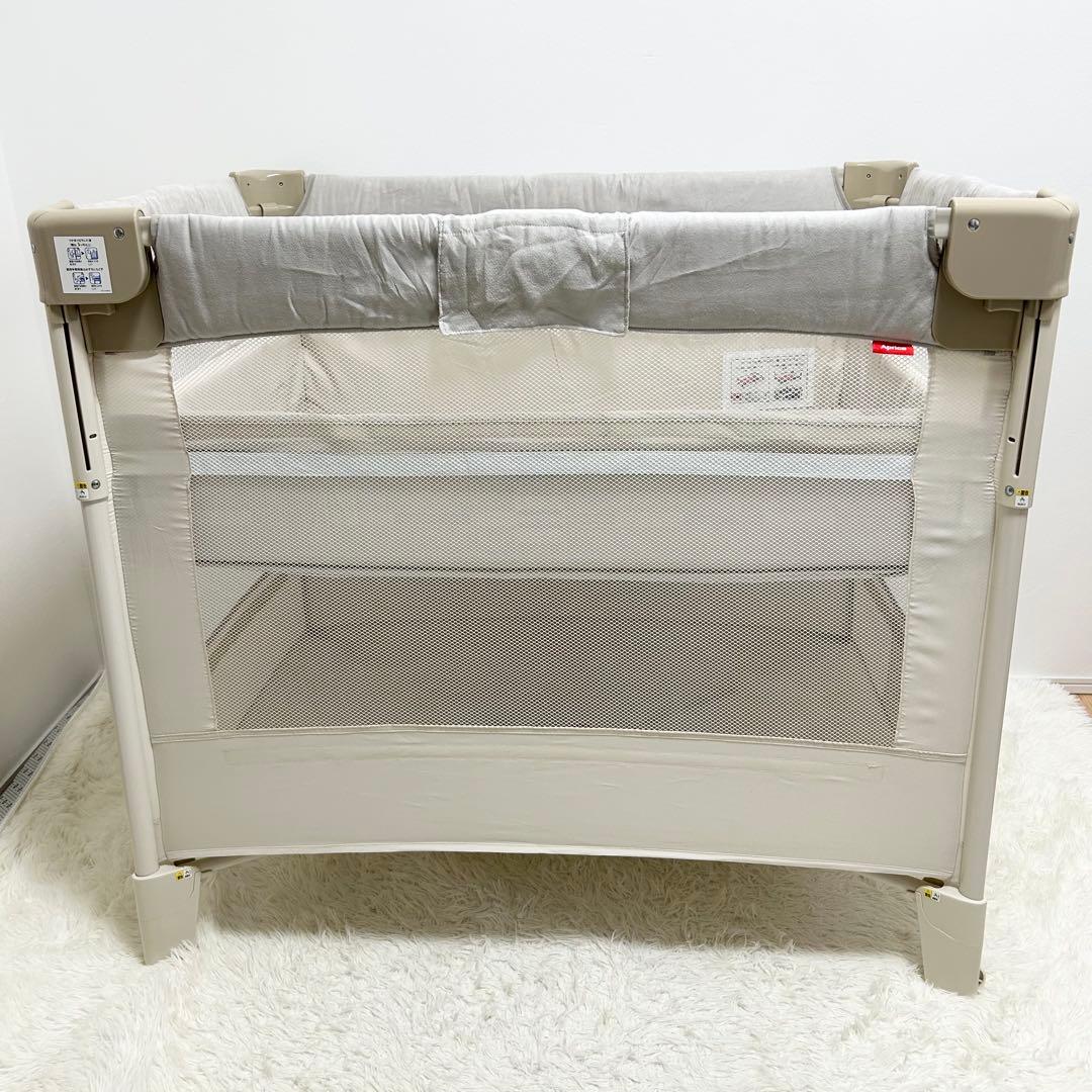 Aprica ココネルエアープラス AB 折りたたみ ベビーベッド 取扱説明書付