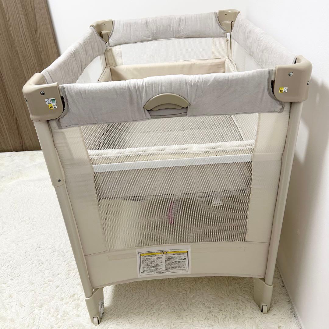 Aprica ココネルエアープラス AB 折りたたみ ベビーベッド 取扱説明書付