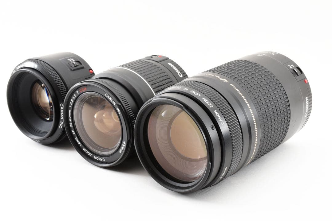 Wi-Fi/動画/保証/Canon EOS 9000D標準＆望遠＆単焦点セット