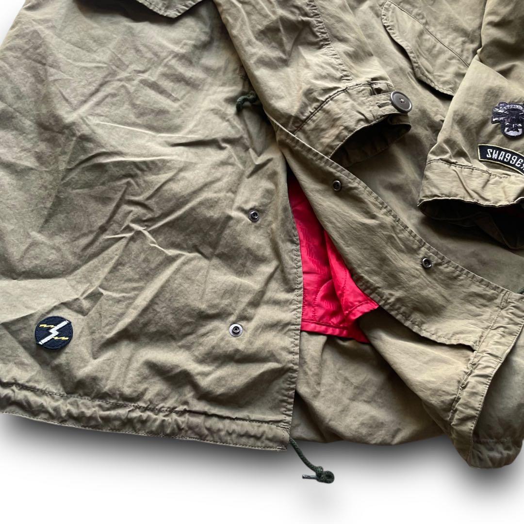 00s スワッガー × アルファ ワッペン装飾 モッズコート size X