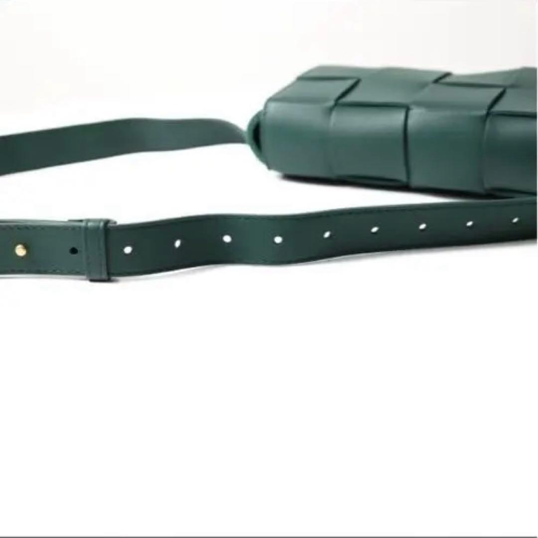 新品●BOTTEGA VENETA カセット ショルダーバッグ レザー ボッテガ