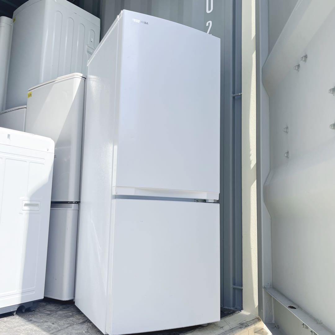 312取付無料！東芝シンプルホワイトインテリア 2024年製冷蔵庫！洗濯機