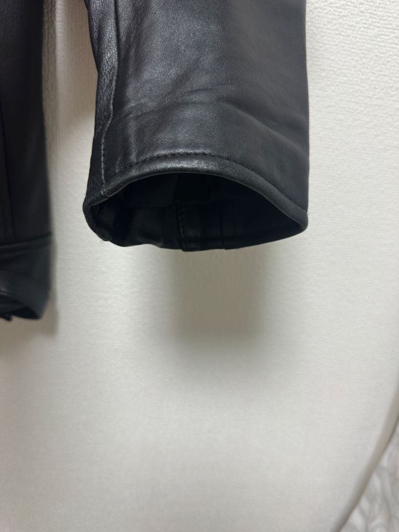 美品　BACK NUMBER ライダース ジャケット 羊革 ブラック　M
