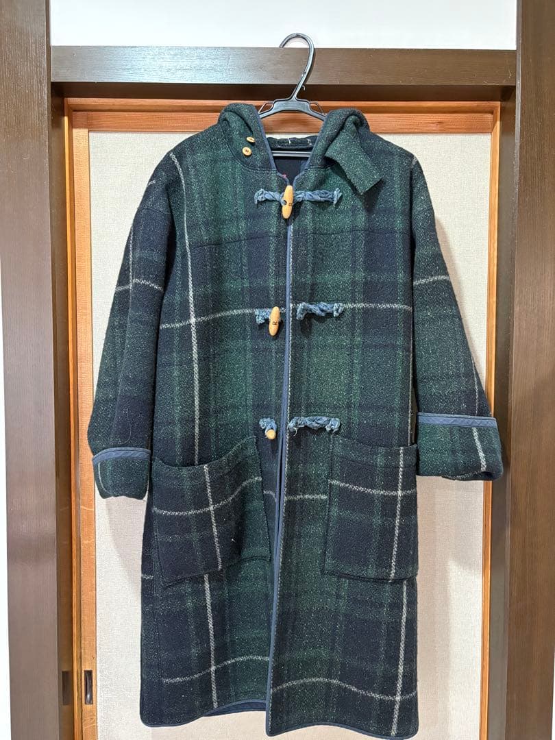 45Rチェック柄 ダッフルコート