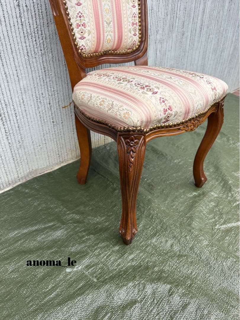 【ドレッサーチェア】木製　猫足　ロココ調　アンティークヴィンテージ◎