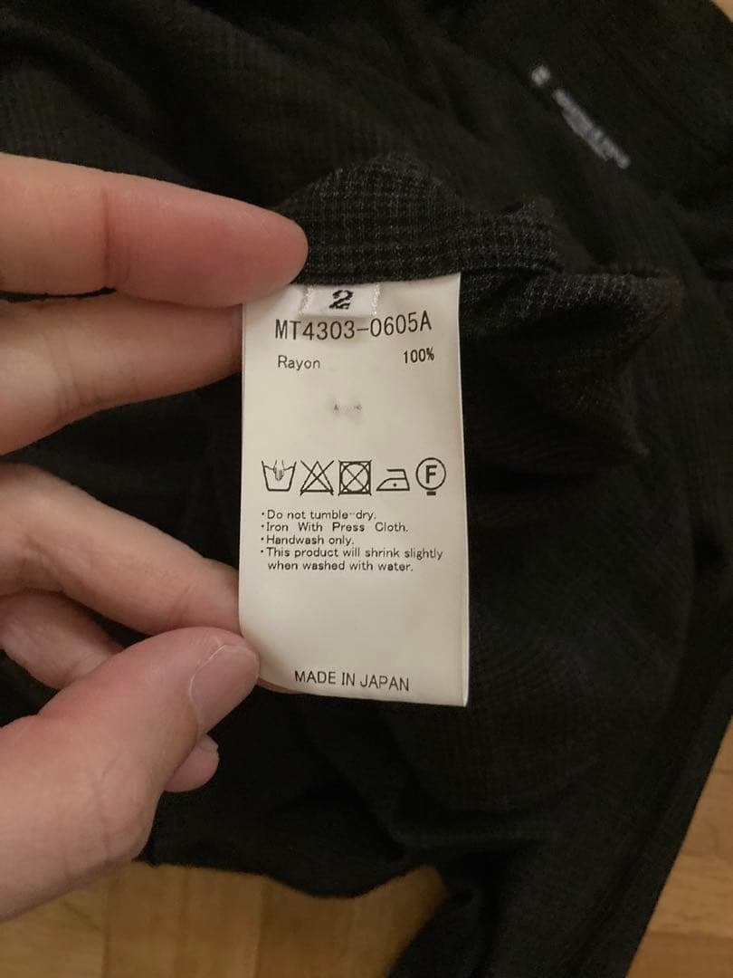 MAATEE&SONS 24AW 強撚レーヨンOP COLLAR シャツ