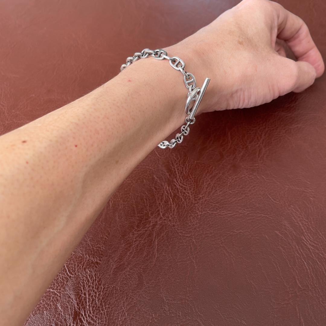 メンズ シルバー925 ブレスレット アンカーリンク シェーヌダンクルデザイン