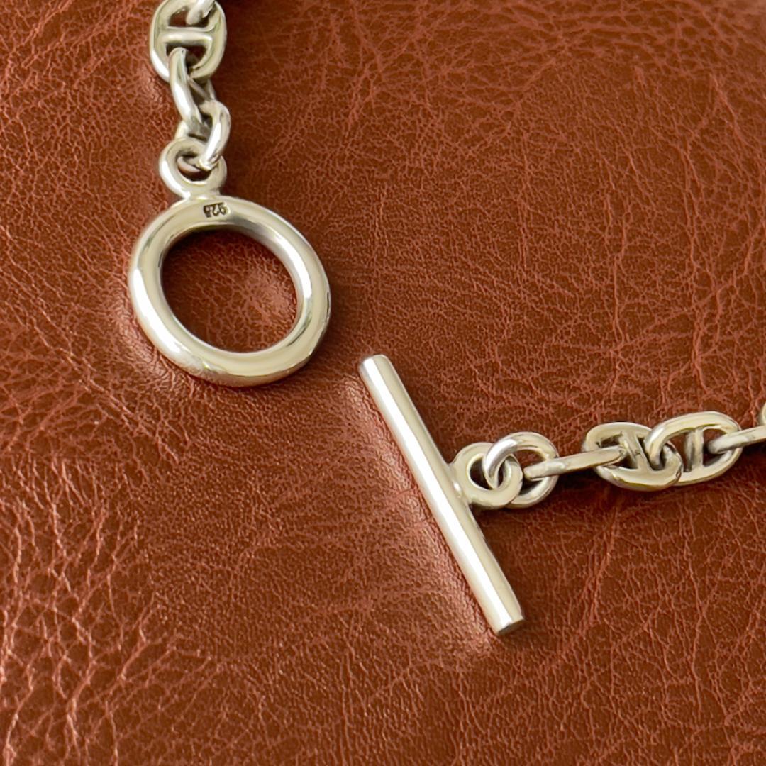 メンズ シルバー925 ブレスレット アンカーリンク シェーヌダンクルデザイン