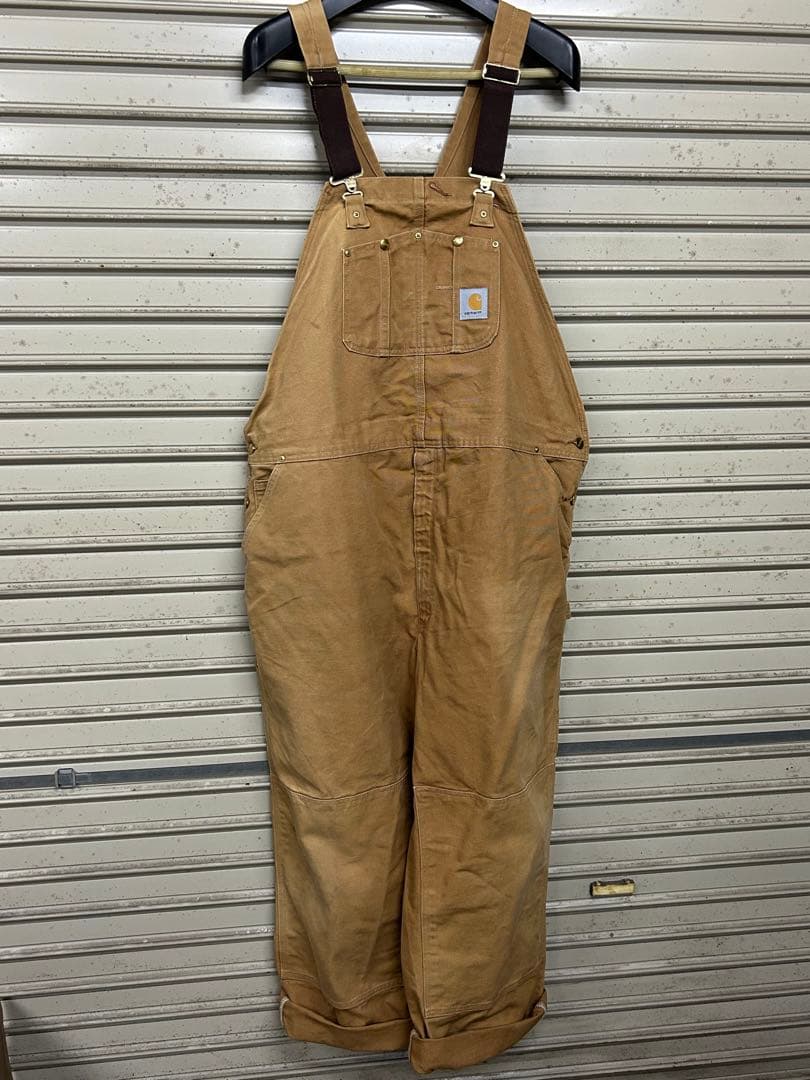 Carhartt オーバーオール ベージュ　50インチ
