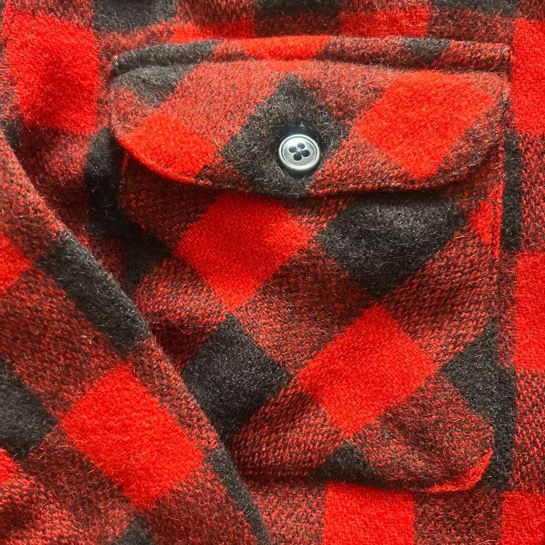 FIVE BROTHER ネルシャツ ブロックチェック　赤黒