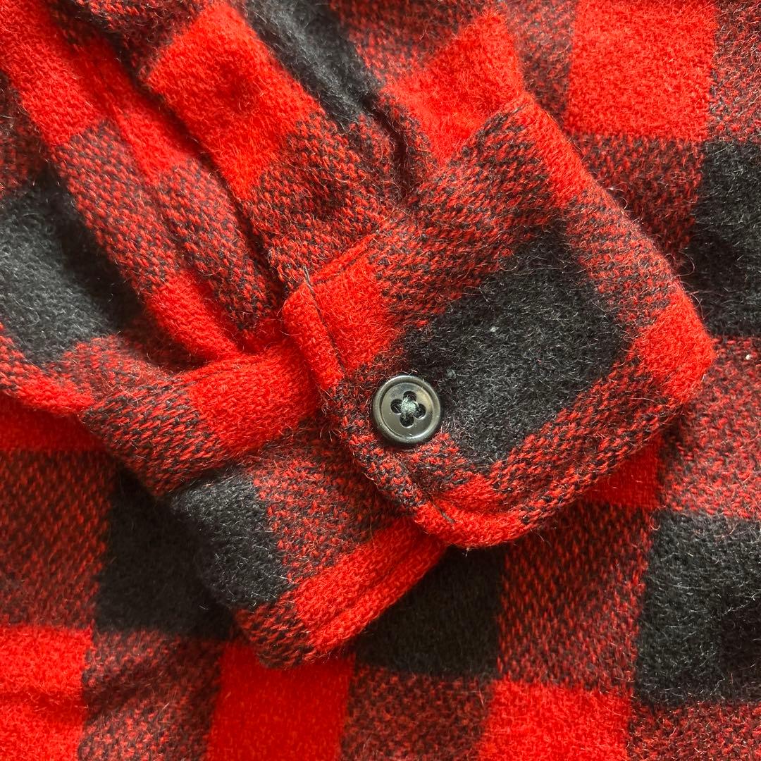 FIVE BROTHER ネルシャツ ブロックチェック　赤黒