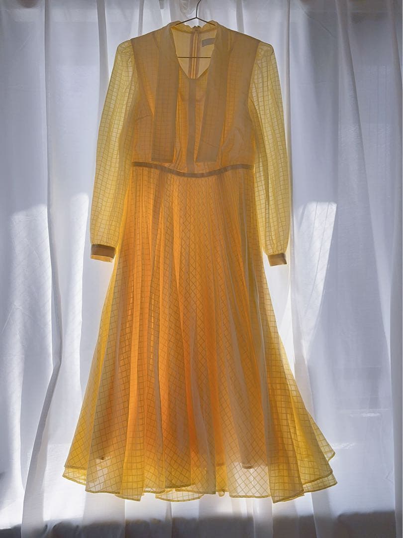 [セルフォード] シアーチェックタイワンピース CWFO211101