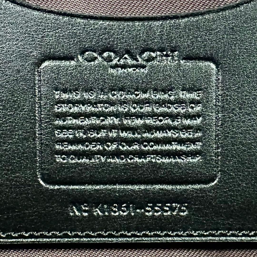 A4可 美品 コーチ レザー 2WAY ビジネスバッグ メトロポリタン ブラック