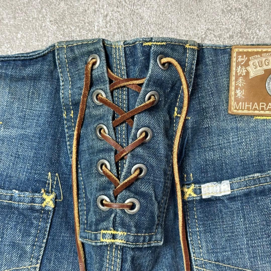 ミハラヤスヒロ　シュガーケーン　コラボデニム　レースアップ　砂糖キビ　オススメ