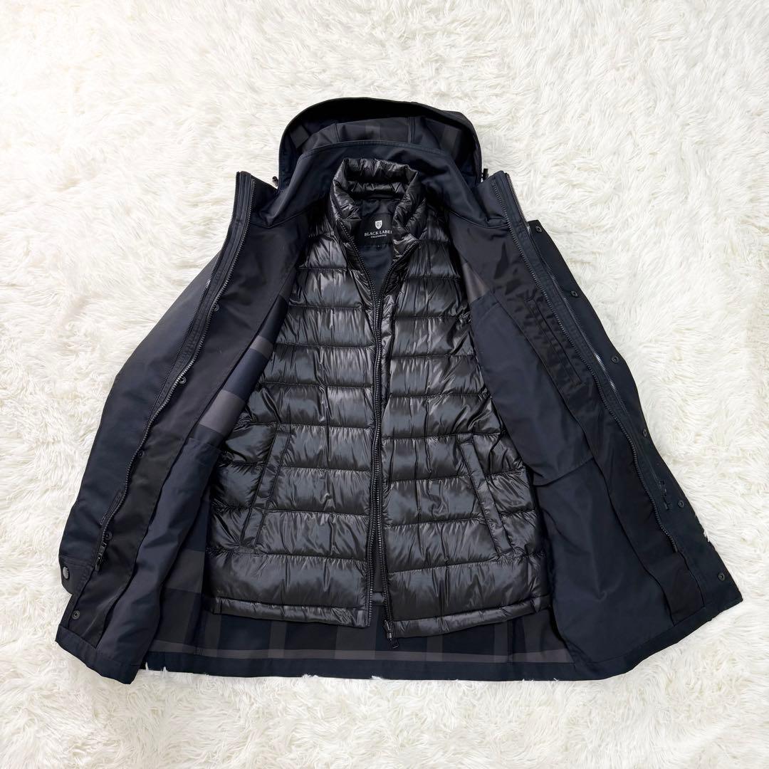 ブラックレーベルクレストブリッジ 10monthシティパーカー L ネイビー