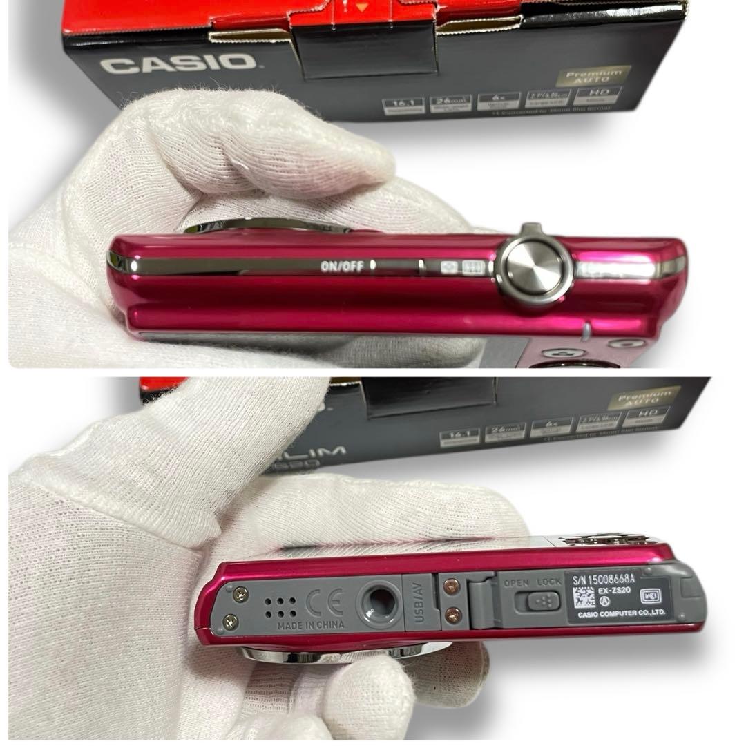 未使用❗️カシオ　コンパクトデジタルカメラ　EXILIM EX-ZS20ズーム6倍