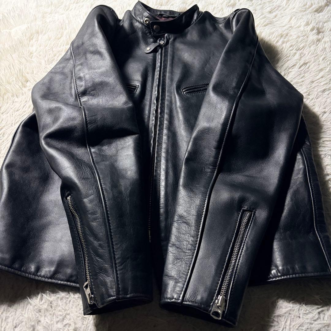 極美品■schott ライダースジャケット　シングル　641XX 7009　40