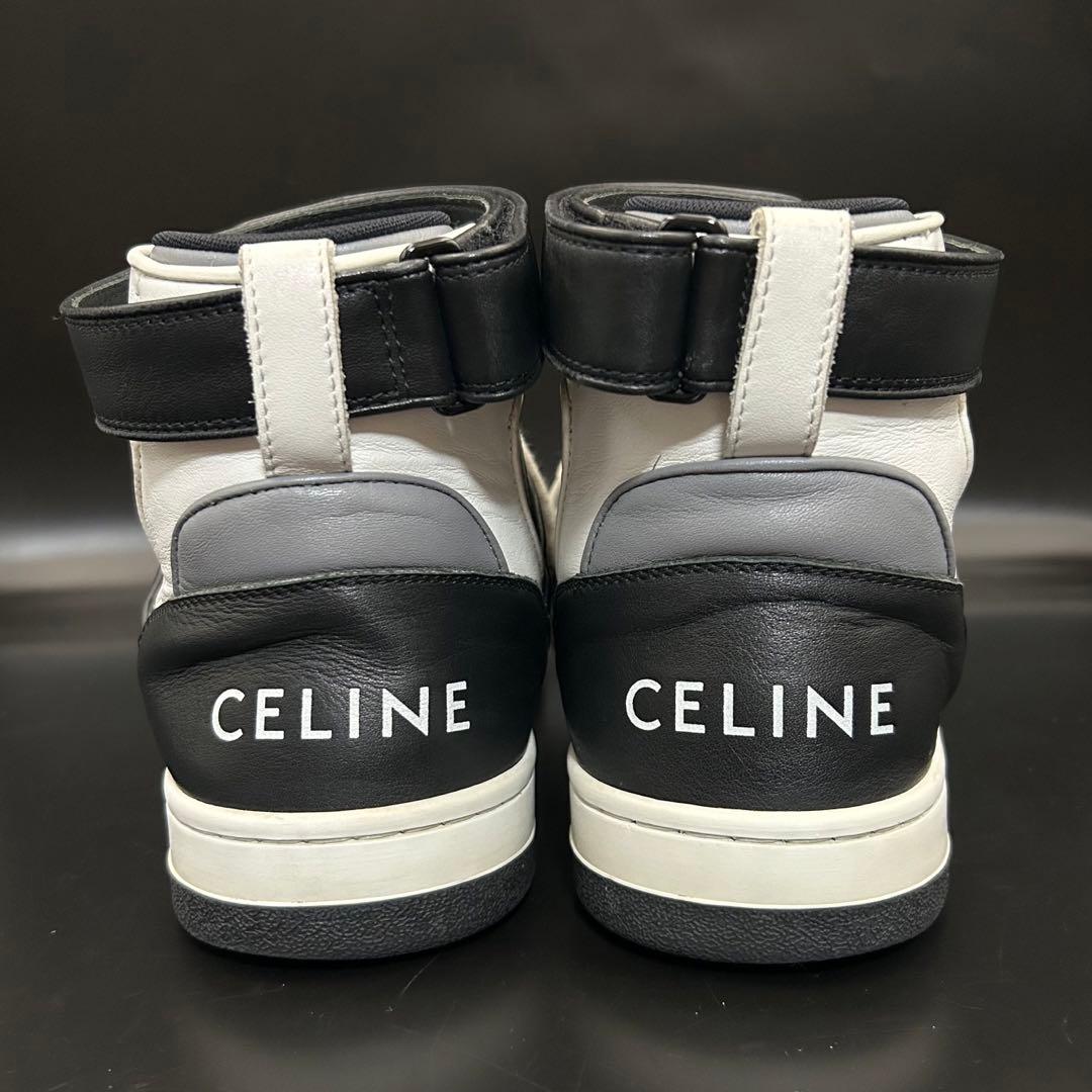 【極美品】セリーヌ ハイカットスニーカー CT-05 ベルクロストラップ 黒