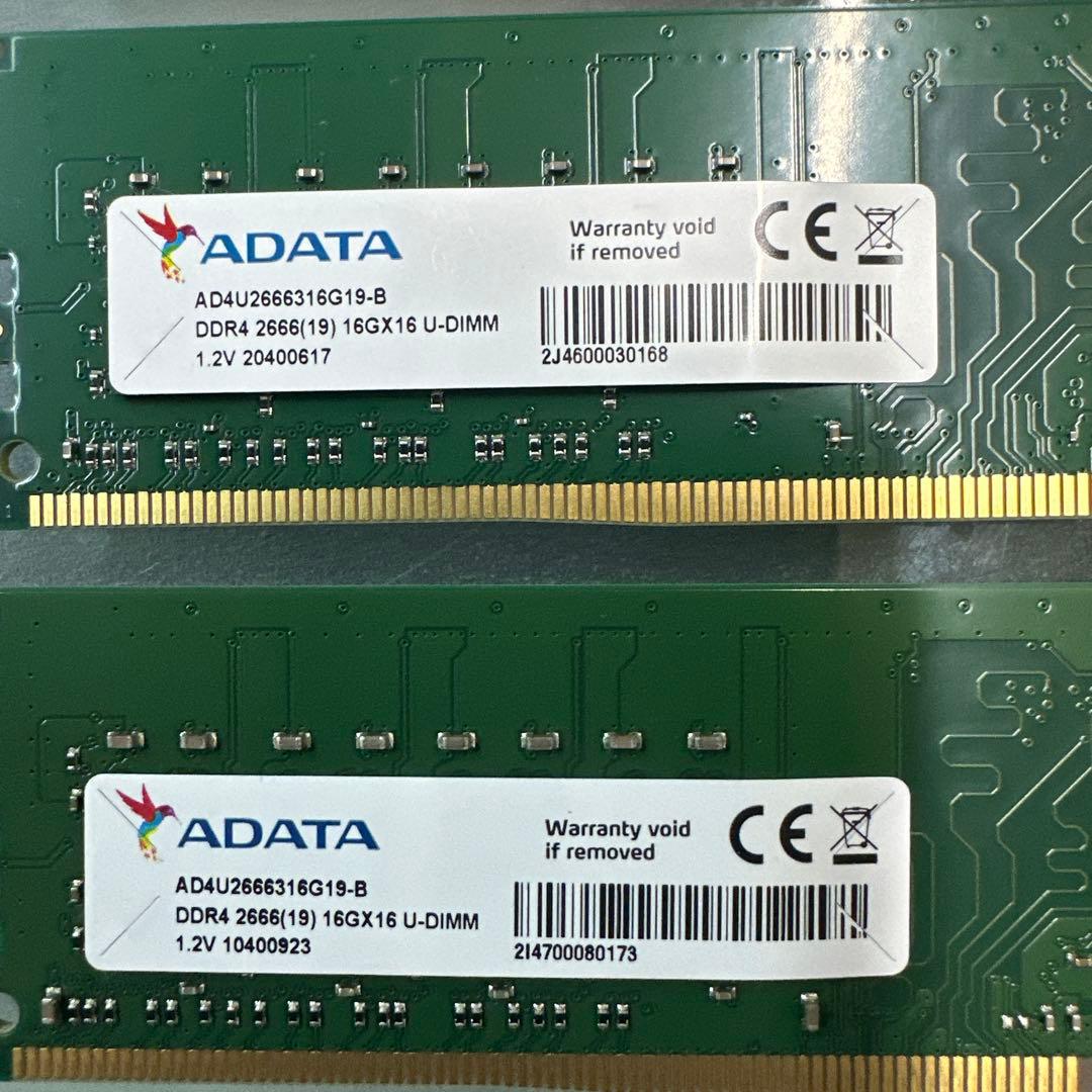 メモリー 26.ADATA DDR4 64GB 16GB*4 DDR4 2666MHz