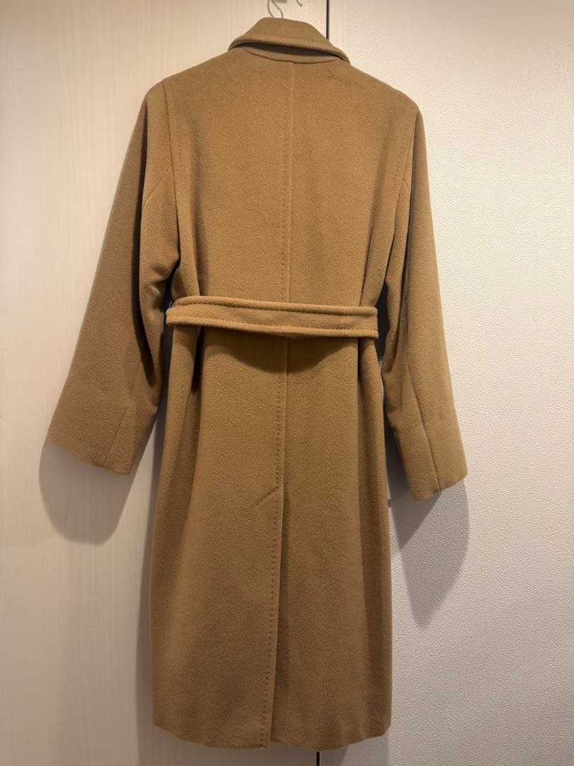 美品✨マックスマーラ 銀タグ 100%ウール チェスターコート 比翼 キャメル