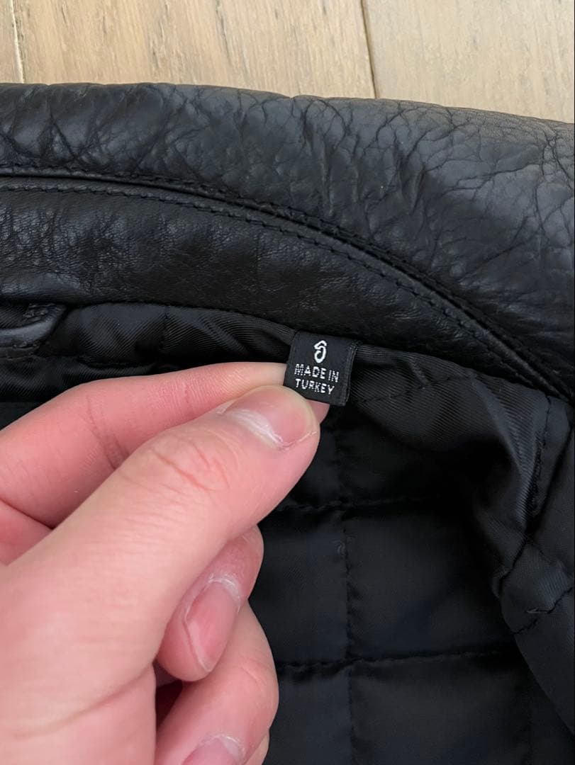 ダ*ル様 STUSSY Leather Flight Jacket S