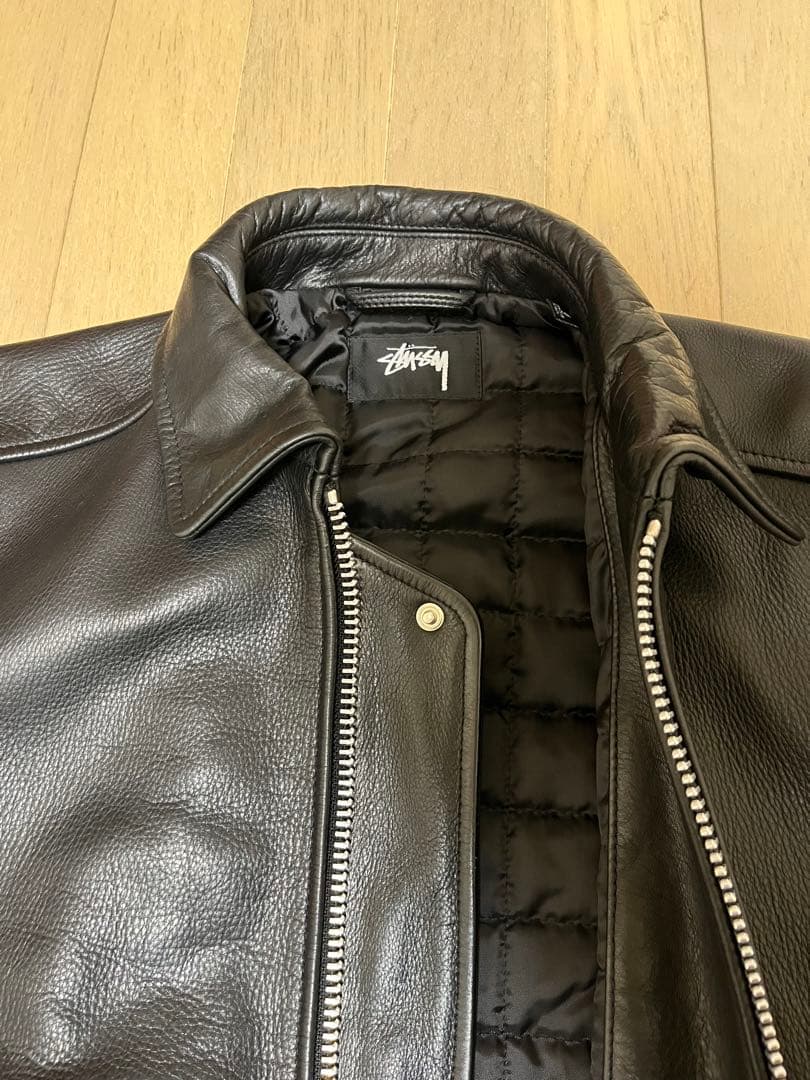 ダ*ル様 STUSSY Leather Flight Jacket S