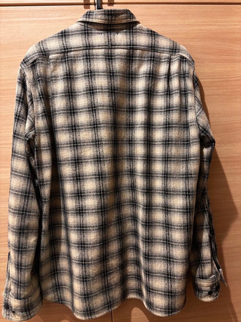 マインデニム　オンブレ　チェックシャツ