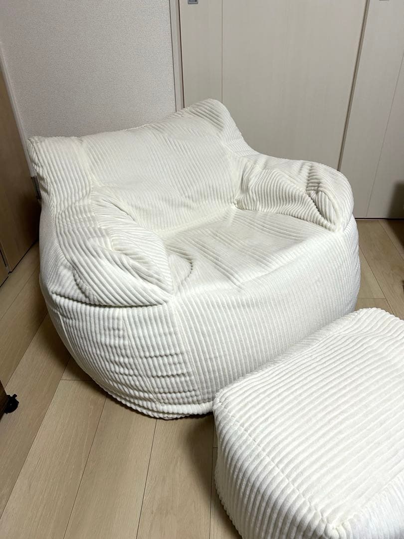 loosy ビーズソファー　アイボリー