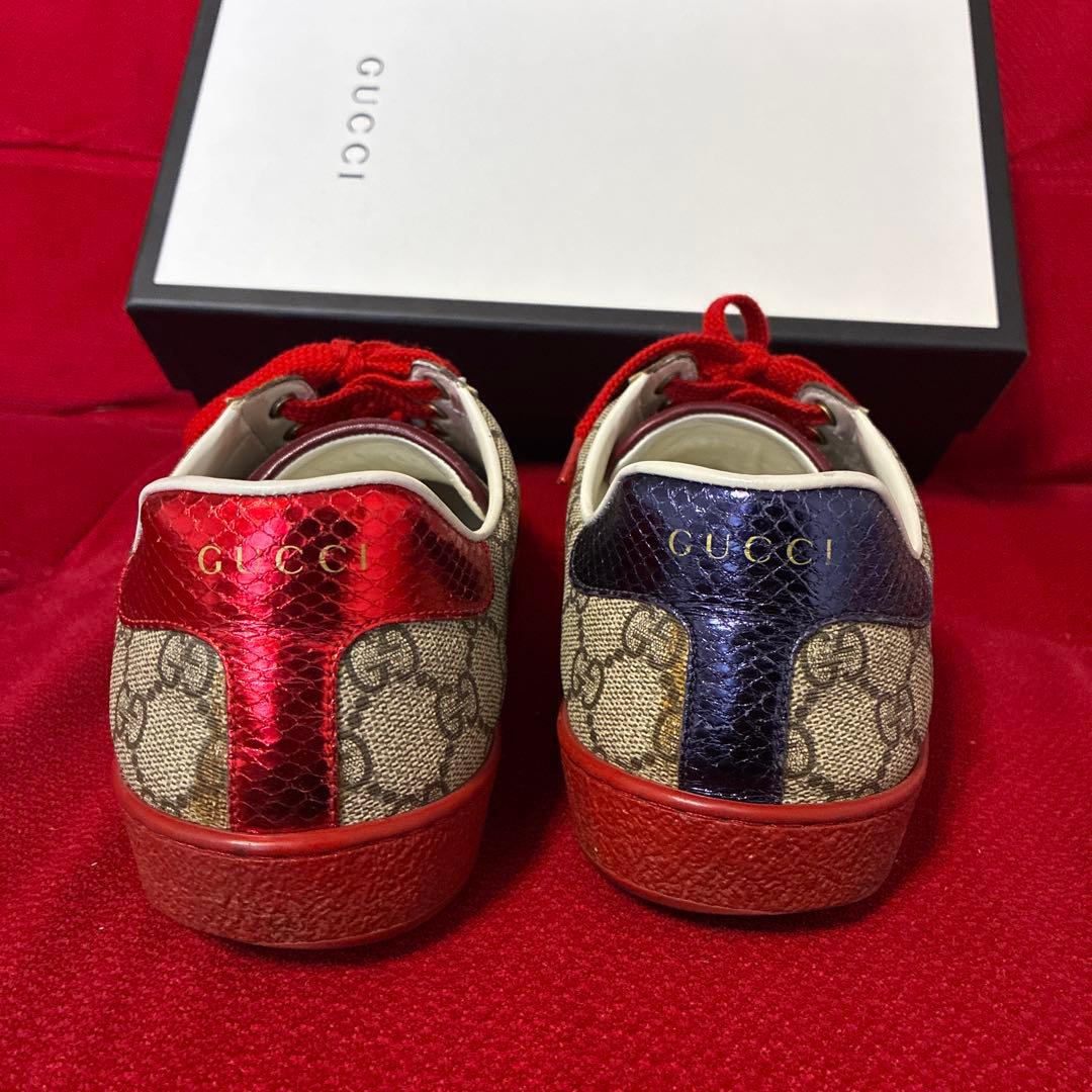 専用　GUCCI GGパターン スニーカー ベージュ/赤/青