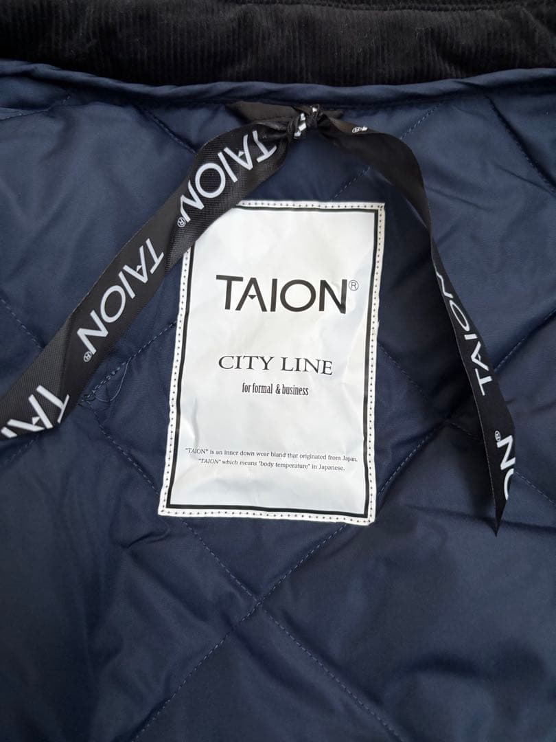 TAION シティ ダウンカーディガン　XL ブラック❣️最終値下げ！