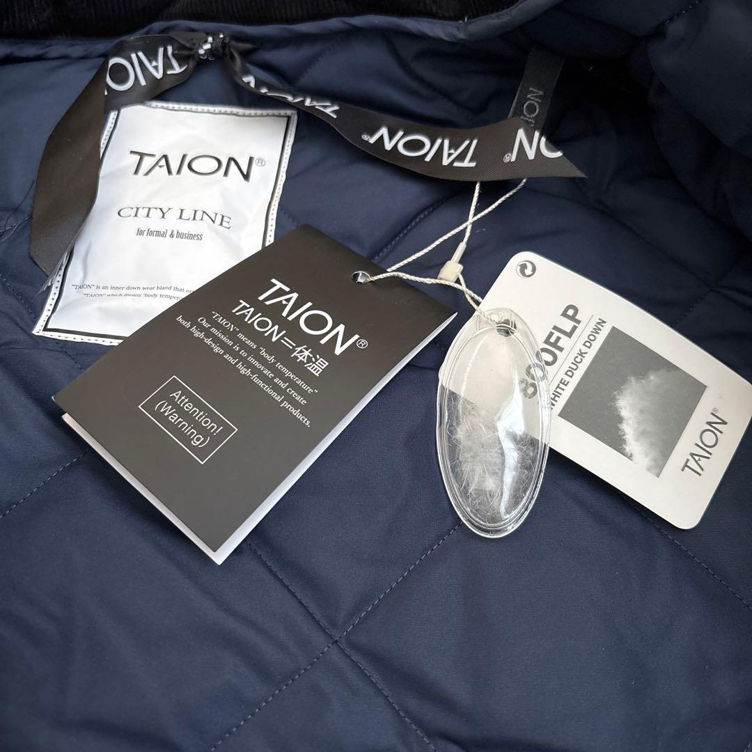 TAION シティ ダウンカーディガン　XL ブラック❣️最終値下げ！