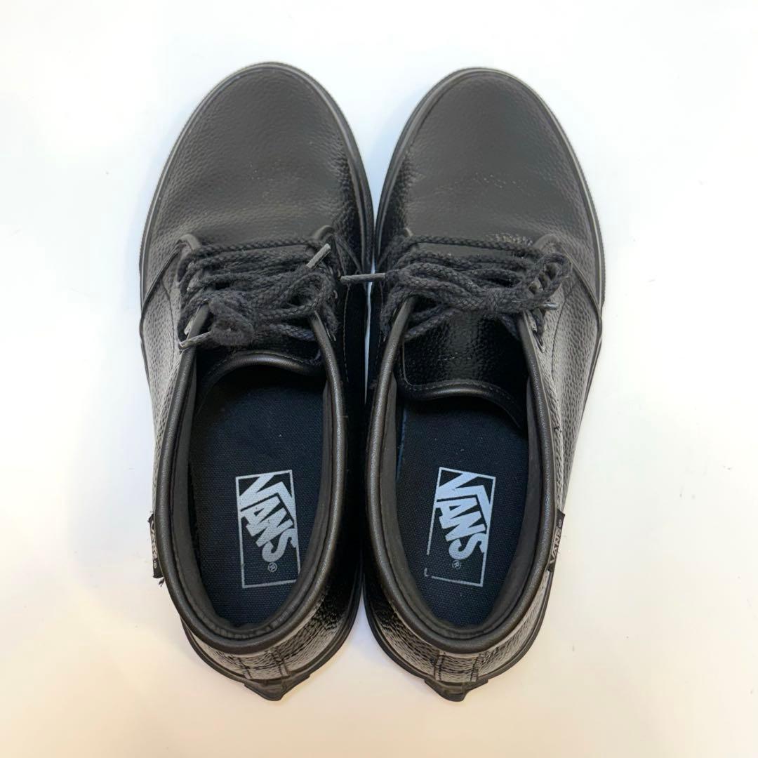 (美品)VANS チャッカブーツ 黒 レザー 26cm