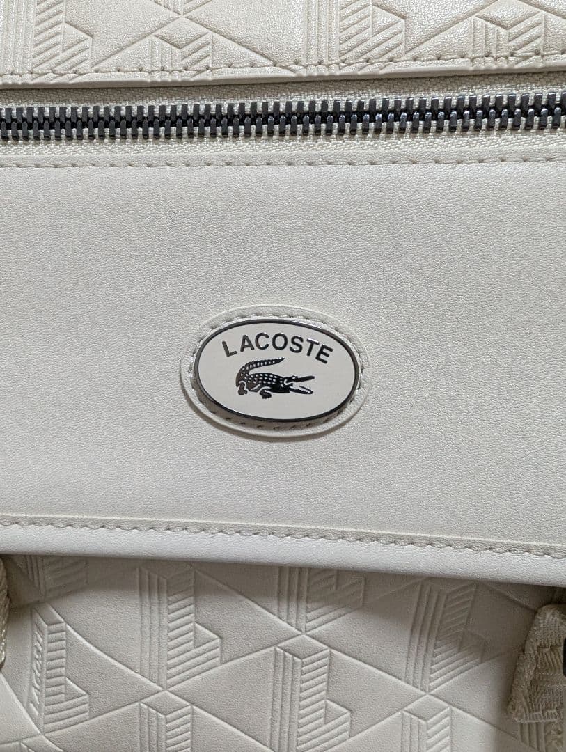 LACOSTE ジオメトリックパターン ボディバッグ