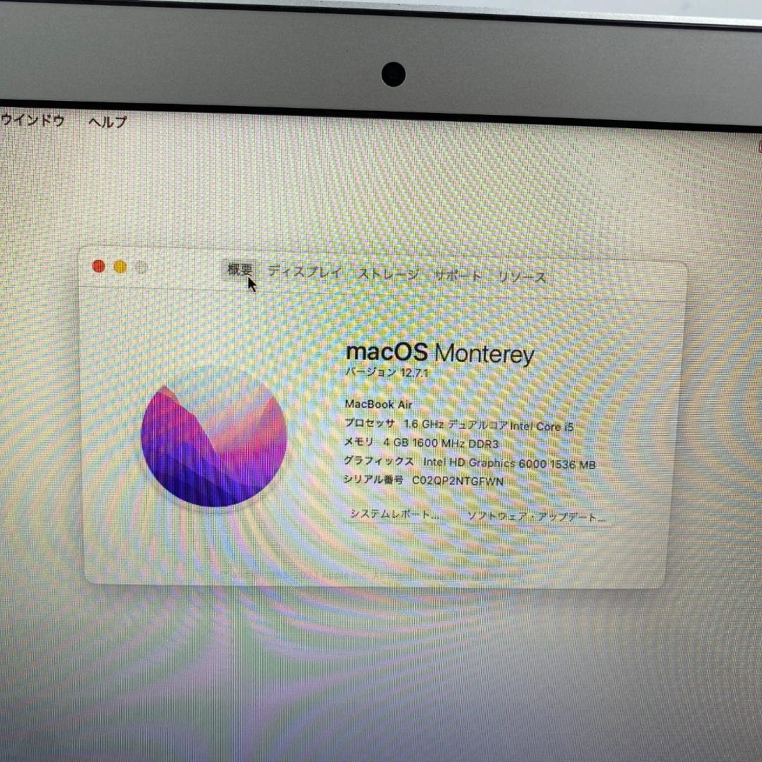 MacBook Air 2015 i5 4GB 256GB 美品 充放電94回