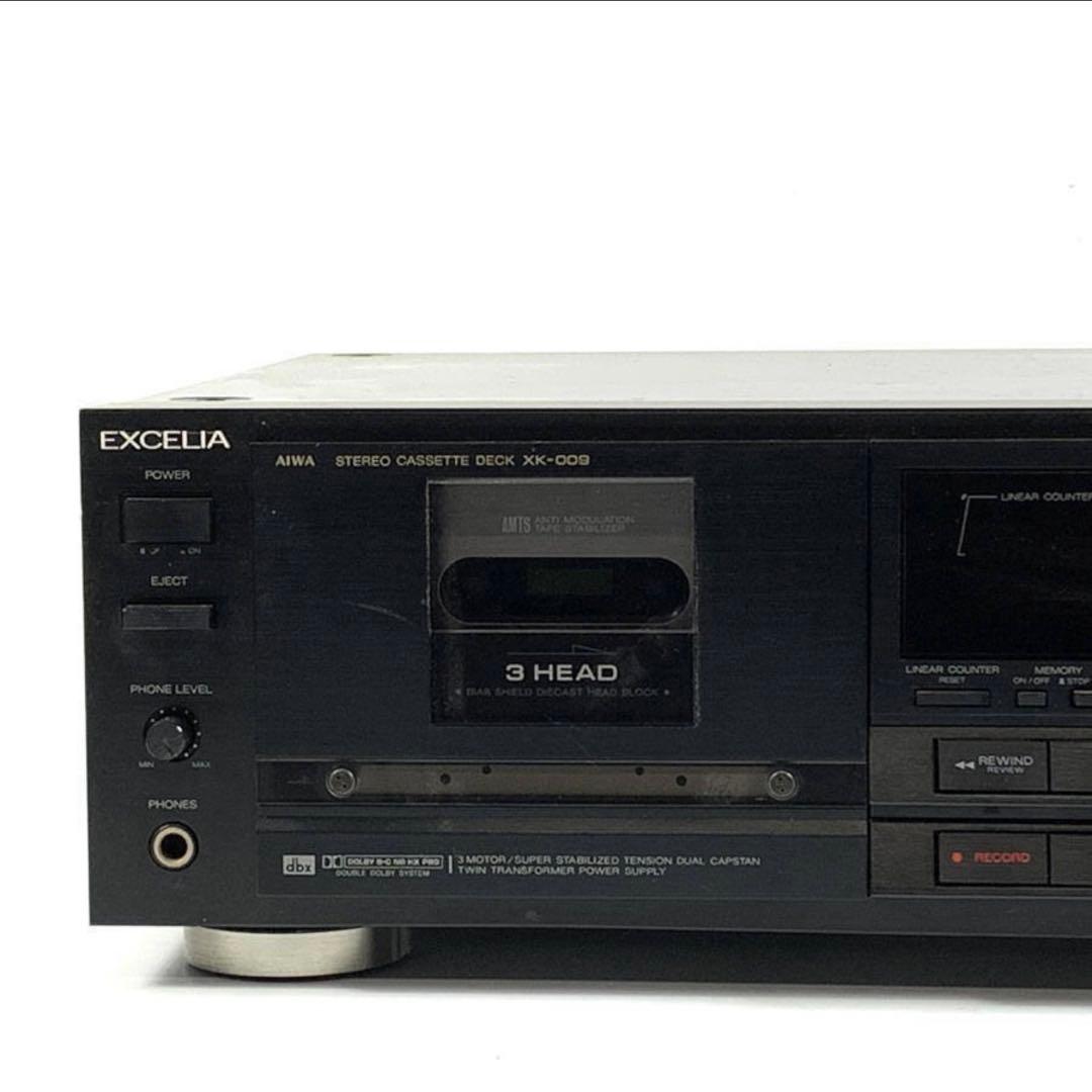 【送料無料】AIWA XK-009 EXCELIA アイワ カセットデッキ