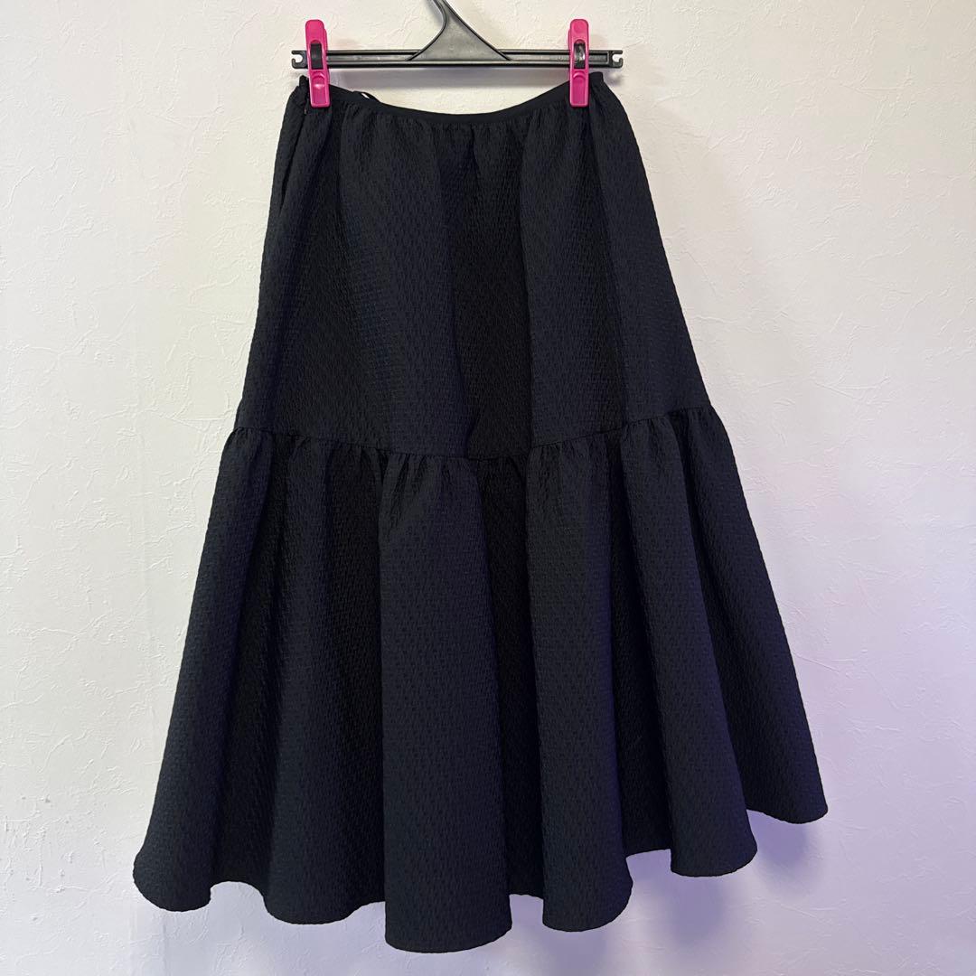 bluelea ジャガードスカート　ブラック　サイズ36