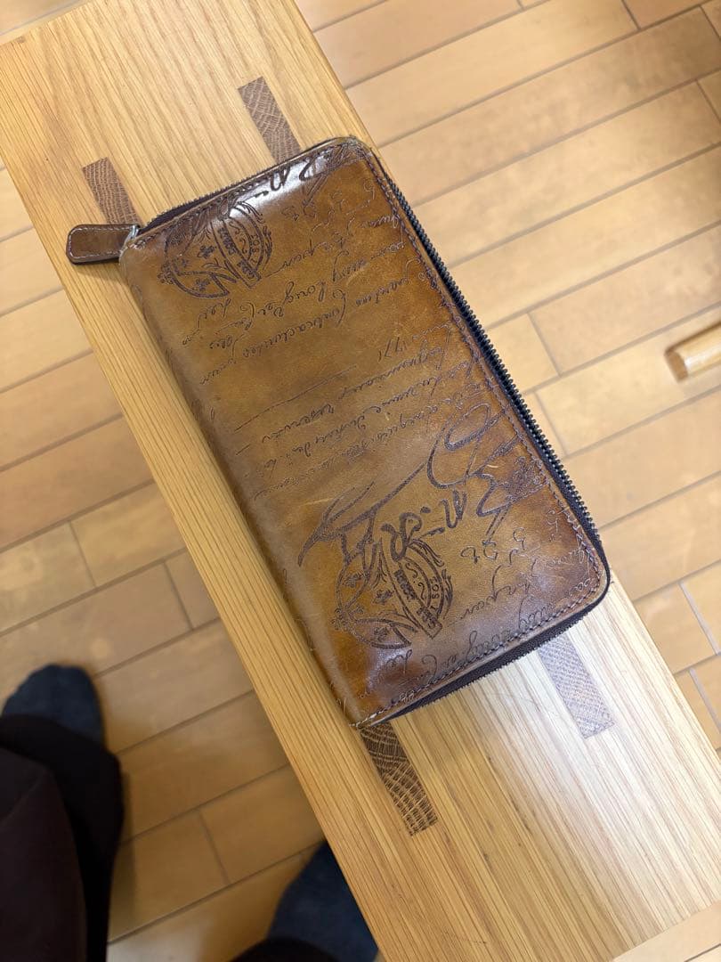 Berluti ブラウン レザー 長財布 ベルルッティ