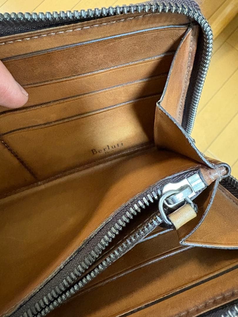 Berluti ブラウン レザー 長財布 ベルルッティ