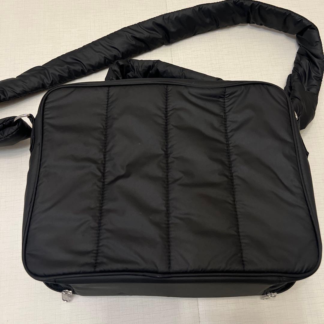 【美品】calin カラン マザーズバッグ ブラック キルティング マグネット式