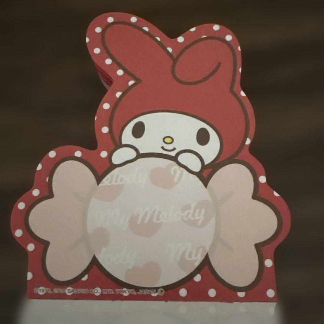 ♡*n様 ほぼ新品♡サンリオ マイメロディ キャンディダイカットメモ♪赤