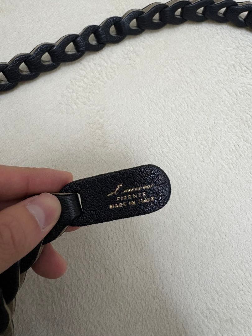 イルミーチョ il micio メッシュ レザー ベルト