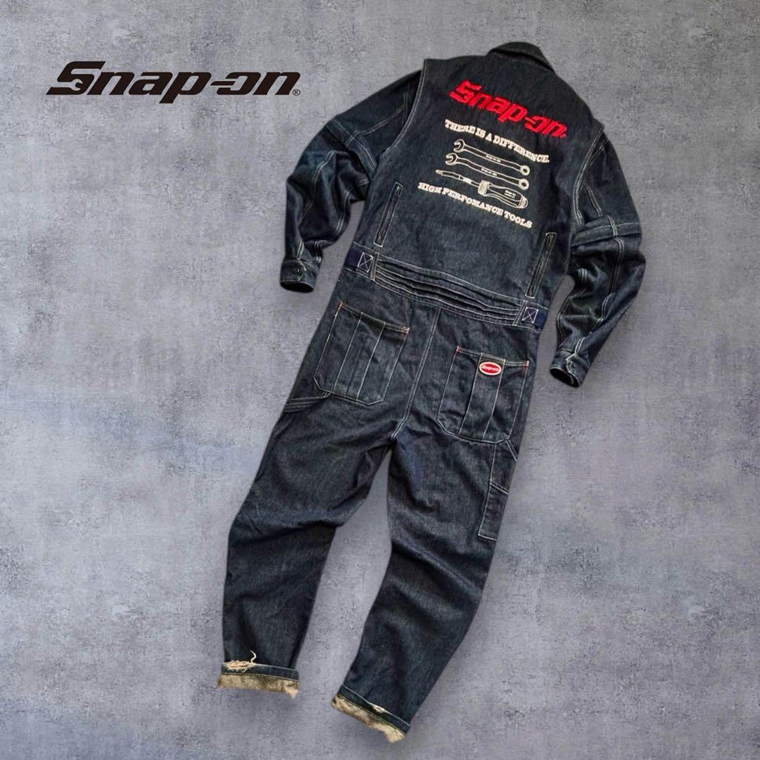Snap-on 2WAYデニムジャンプスーツ/ツナギ/オールインワン