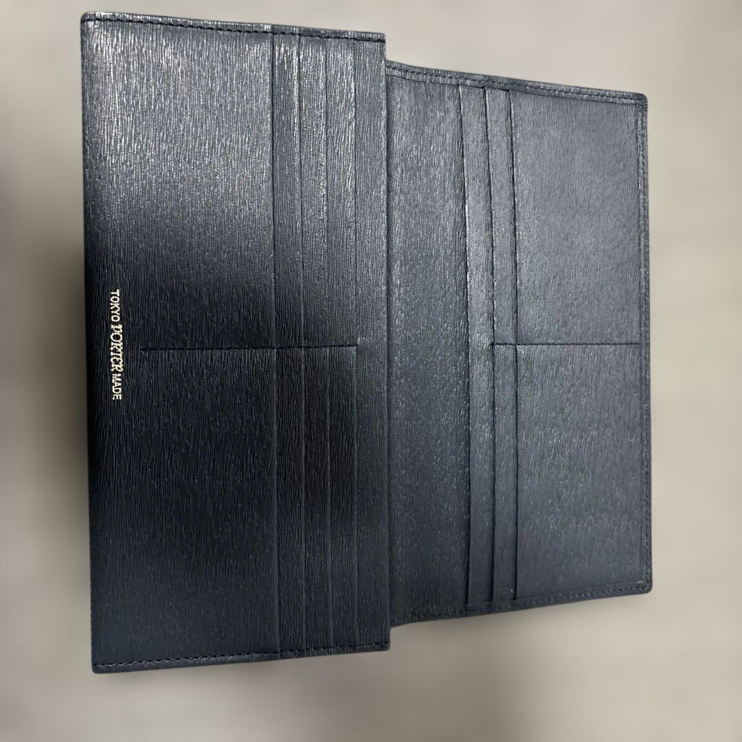 ほぼ未使用　PORTER ポーター　長財布　ネイビー　カレント