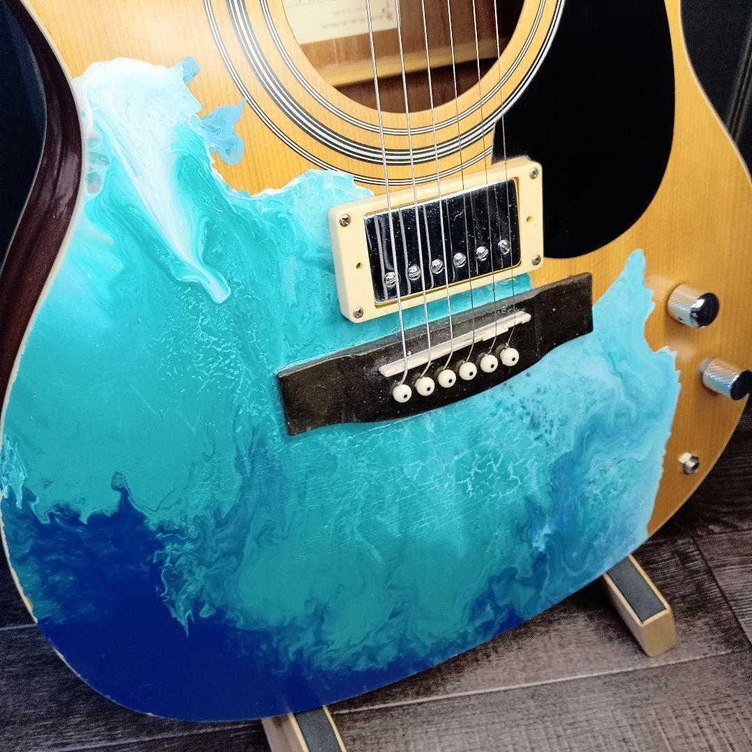 MARINE マリブ風 エレアコ ギター カスタム CUSTOM ナチュラル