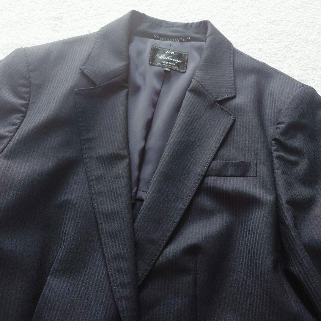 23区 Bahariye ウール ストライプ パンツスーツ 上下 44