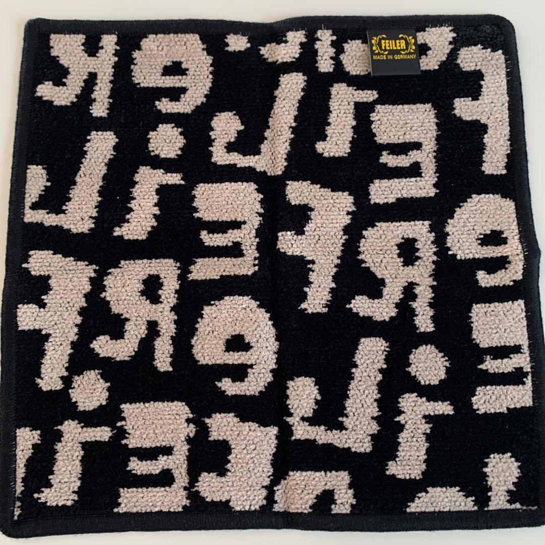★新品★フェイラー ギグル ハンカチ ベージュ＆ブラック2枚セット